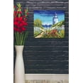 thumbnail image 3 of Epic Graffiti 'Lighthouse Retreat I' by Carolee Vitaletti Canvas Wall Art, 24"x20", 3 of 3