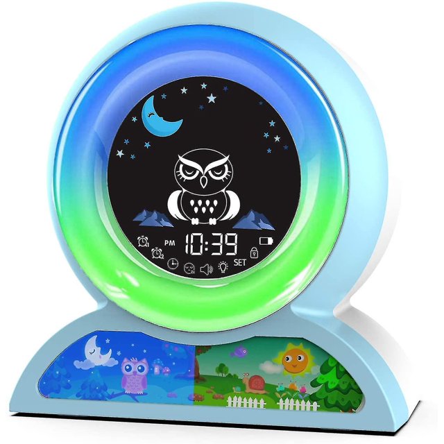 Despertador digital dual para niños YUANXCMXG entrenador de sueño sonido para dormir