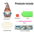 thumbnail image 3 of Diamond Art Painting Kit, Fat Gnome DIY Desktop Decoration Diamond Art Ornament, Special Shape Diamond for Decorating Home Office Desktop, 3 of 7