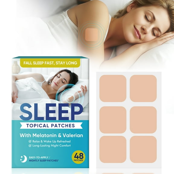 Natural Deep Sleep Aid Patches - Featuring Natural Plant Extracts, They Help Relieve Anxiety and Insomnia, Are Drug-Free and Non-Dependence-inducing, Provide Long-lasting Sleep thro