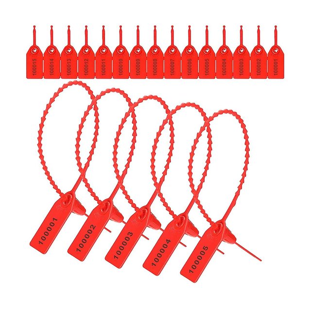 1000 Pcs Plastic Tamper Seals Tags Security Tags Seals Safety Numbered Zip Ties Labels