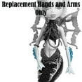 thumbnail image 4 of Replacement Parts for Monster High Great Scarrier Reef Glowsome Ghoulfish Lagoona Blue Doll - DHB56 - Replacement Hands and Arms, 4 of 5