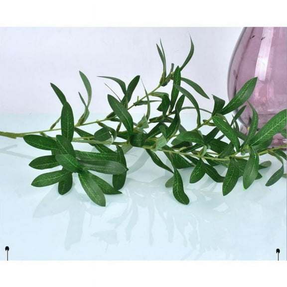 Clearance! Artificial Olive Branches Stems Plants Greenery Fake Plants Green Leaves Fruits Branch Leaves DIY-Wreath For Decor Home Office ndoor Outside