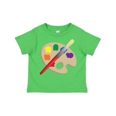 

Inktastic Artist Palette and Brush Gift Toddler Boy or Toddler Girl T-Shirt