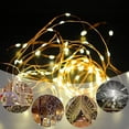 thumbnail image 3 of Guirnalda de luces LED solares para exteriores, luces de hadas impermeables para Navidad, fiesta festiva, Patio, jardín, lámpara de decoración, 3 of 4
