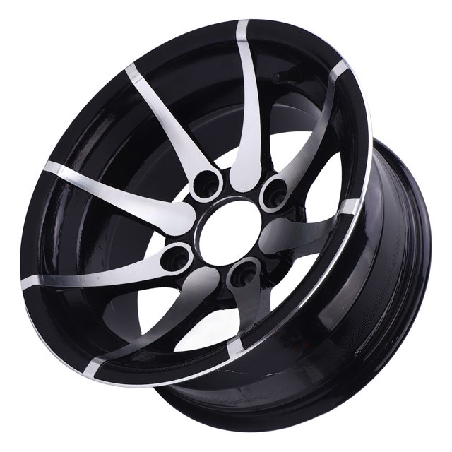 ATV Replacement Wheel Rim, 12 Inch ATV Wheel Rim High Hardness Sporty Look Enduring High Strength for Quad Bikes