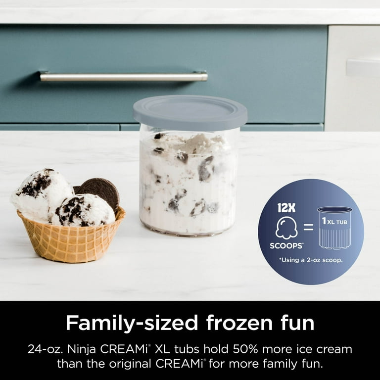 Ninja CREAMi XL Tub & Lid, Compatible with NC500 Ninja CREAMi, XL