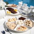 thumbnail image 4 of Oxford Divided Serving Platter with 6 Dividers in Porcelain, 4 of 8