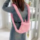 thumbnail image 5 of Mochila para mujer, mochila informal tejida gruesa de lana islandesa para niñas (rosa) Tmvgtek Para Estrenar, 5 of 6