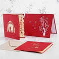 thumbnail image 3 of 3D Stereo Greeting Card Birthday Card Paper Festival Card Wedding Invitation Exquisite Blessing Card, 3 of 6