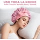 thumbnail image 3 of Gorro De Satín Para Cabello Rizado, Gorro De Seda Para Dormir Ajustable, Gorros De Doble Capa Con Banda Elástica, Ideal Para Dormir, Belleza, Ducha, Baño, Spa, 3 of 4