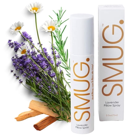 SMUG Lavender Sleep Spray, Natural Relaxation Deep Sleep Pillow Mist, 75ml