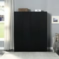 thumbnail image 2 of Manhattan Comfort Hopkins 2-Piece Wood Storage Closets in Black, 2 of 10