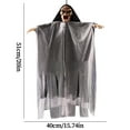 thumbnail image 3 of Halloween Hanging Ghost Voice Control Activated with Light & Sound, Motion Sensor Skeleton Horror Decoration for Indoor Outdoor Porch Yard Scary Party Props, 3 of 6
