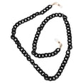 thumbnail image 3 of MasteelfCA 1PC Acrylic Eyeglasses Chain Non-slip Glasses Hanging Rope Hanging Chain (Black), 3 of 8