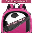 thumbnail image 3 of Mochila de fútbol YOREPEK ligera con soporte para balones 28L, 3 of 9