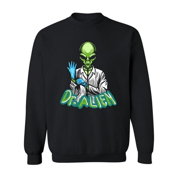 Doctor Alien Design Sweatshirt Men -Image by Shutterstock, Male x-Large