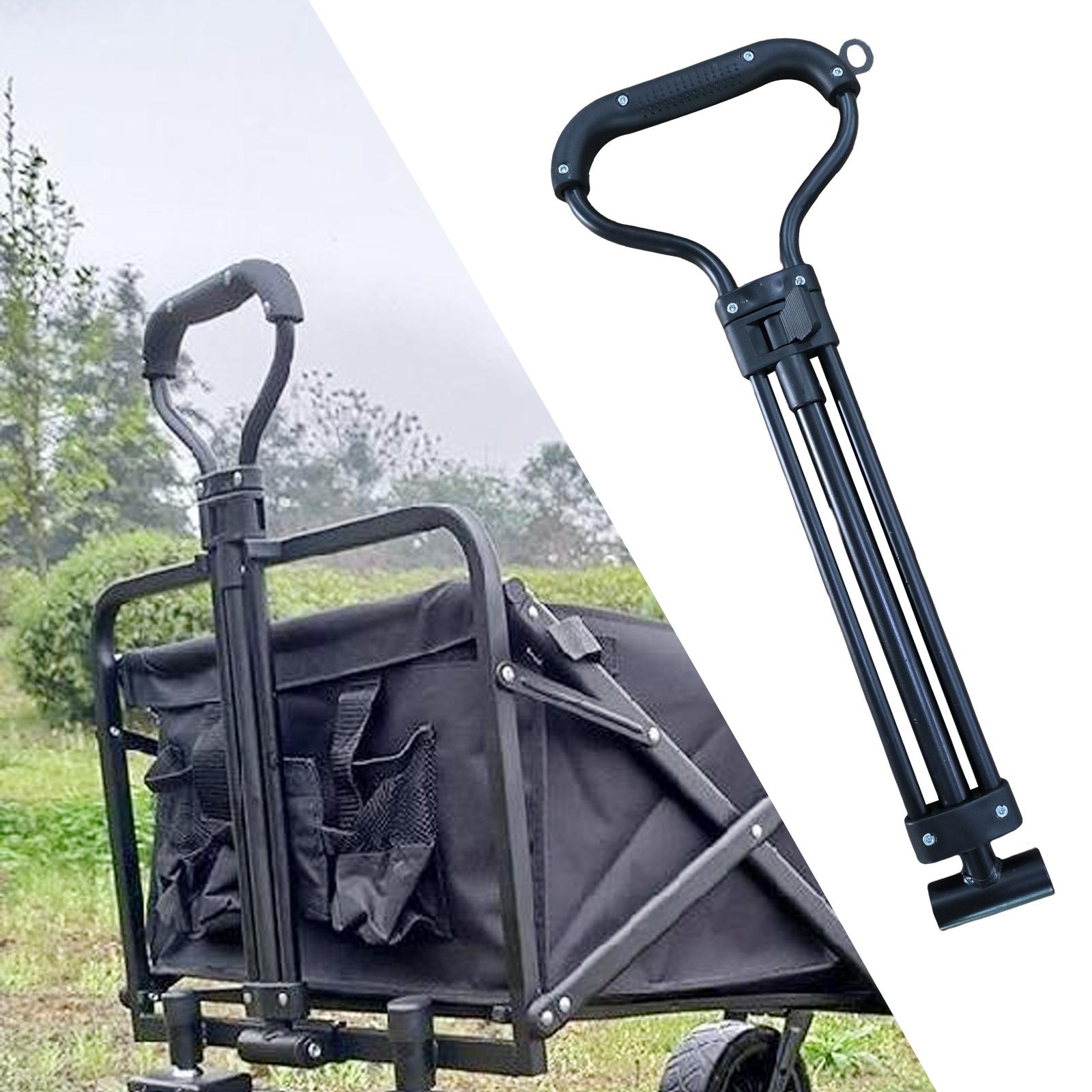 Sharplace Metal Pull Handle Accessory for Collapsible Wagon Cart, Black ...