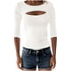 thumbnail image 2 of Camisas de vestir para mujer,Blusa de mujer de color liso, manga larga, cuello redondo, estilo jersey, camisa informal de poliéster, cómoda para uso diario, para casa y trabajo, sopatenor, 2 of 6