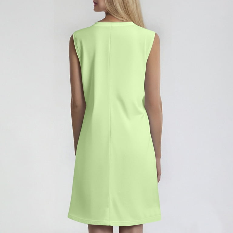Summer Women's Button-Down Lapel Collar Sleeveless Dress 100% Cotton Linen Blend Casual Shift Dress with Front Pockets for Outdoor Activities,Light Green S - Walmart.com Summer Women's Button-Down Lapel Collar Sleeveless Dress 100% Cotton Linen Blend Casual Shift Dress with Front Pockets for Outdoor Activities,Light Green S - Walmart.com