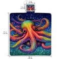 thumbnail image 2 of Octopus Canvas Picnic Mat Waterproof and Foldable for Outdoor Activities - Large Size Beach Blanket with Carrying Strap - Durable and Easy to Clean Fabric, 2 of 6