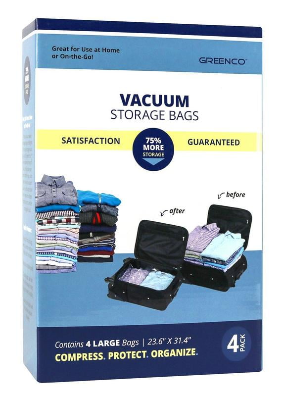 VACUUM STORAGE BAGS Airtight Space Compression Bag X-Large 51 x 39 4 Pack OPAZA 