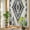 Oatmeal, variant on Boho Black Brown Privacy Window Film, Decorative Stained Glass Window Film, Vintage Geometric Southwestern Ethnic Resuable Rainbow Static Cling for Home Bathroom Living Room Glass Door 17.7"x39.3"