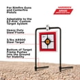 thumbnail image 4 of Ez Aim Hardrock Ar500 Square Spinner Target Stand, 9.5"W X 20"H, Multi, 4 of 11