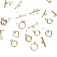 thumbnail image 5 of (2 pack) Cousin DIY Metal Jewelry Toggle Clasps with Crimp Beads, 11 Sets, 44 Pieces, Gold Finish, 5 of 10