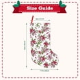 thumbnail image 3 of Lsque Lilies Flowers Pattern 18 Inch Christmas Stockings, Festive Holiday Stocking for Christmas Decorations Holiday Decor, 3 of 7