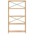 thumbnail image 2 of vidaXL 5-Tier Shelf 80x30x146 cm Solid Wood Oak, 2 of 5