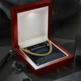 thumbnail image 2 of Valentine's Gift Boyfriend - I came across you and felt a love I never felt and do not want to lose, Cuban Link Chain, Stainless Steel or Yellow Gold, Message Card & Gift Box, 2 of 5
