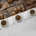 thumbnail image 4 of Manfei Stone Carved Paw Kitchen Curtains, Rustic Animal Footprint Black Out Curtains Pack of 2 (42x63 Each), Dark Brown, 4 of 6