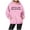 Pink, variant on SIYUDAN Women's Hoodies Sweatshirts Trust in the Lord Hoodies Graphic Hoodie Oversized Womens Pullover Sweatshirt Womens Fall Fashion Young Women's Wear