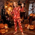thumbnail image 2 of Halloween Family Matching Pajamas Sets, Halloween Ghost Pumpkin Family Loungewear, Seasonal PJS Sleepwear, Halloween Family for Home Casual Wear Relaxation Casual Loungewear for Family, 2 of 7
