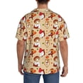 thumbnail image 3 of Pofeuu Guinea Pigs And Mushrooms Print Mens Casual Short Sleeve Shirts Beach Summer Spread Collar Pocket Tops Men's Casual Short-sleeved Shirt-X-Large, 3 of 5