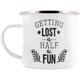 thumbnail image 1 of Grindstore - Taza esmaltada modelo Getting Lost Is Half The Fun (Blanco), 1 of 2