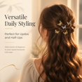 thumbnail image 5 of 30Pcs Mini Butterfly Metal Hair Claw Clips, 0.83 x 0.5 Inch Hollow‑Out Decorative Hair Grips, Golden & Silver Small Styling Accessories for Women Braids, Dreadlocks & Updos, 5 of 5