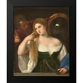 thumbnail image 2 of Titian 15x18 Black Modern Framed Museum Art Print Titled - Woman with a Mirror, 2 of 5