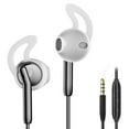 thumbnail image 2 of 3.5mm Headphones wired,Heavy bass in ear wired earbuds with microphone,3.5mm jack Earphone wire with ear hook and cotton pad,Noise reduction and comfortable listening, 2 of 6