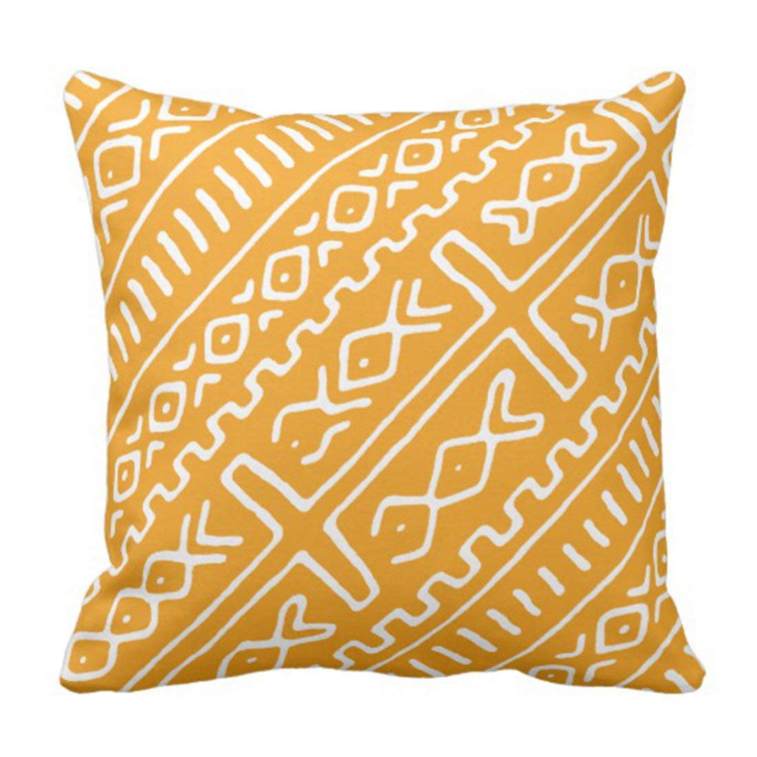 BPBOP Yellow Awesome Mudcloth Mud African Tribal Patterns Kente