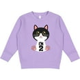 thumbnail image 2 of Inktastic 2nd Birthday Cat 2 Year Old Girl Toddler Sweatshirt, 2 of 4