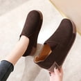 thumbnail image 5 of Fesfesfes Women Dress Shoes Round Toe Fashion Thick-soled Rocking Shoes Lightweight Shoes Comfortable Mother Shoes Casual Synthetic Shoes 42(9), 5 of 6