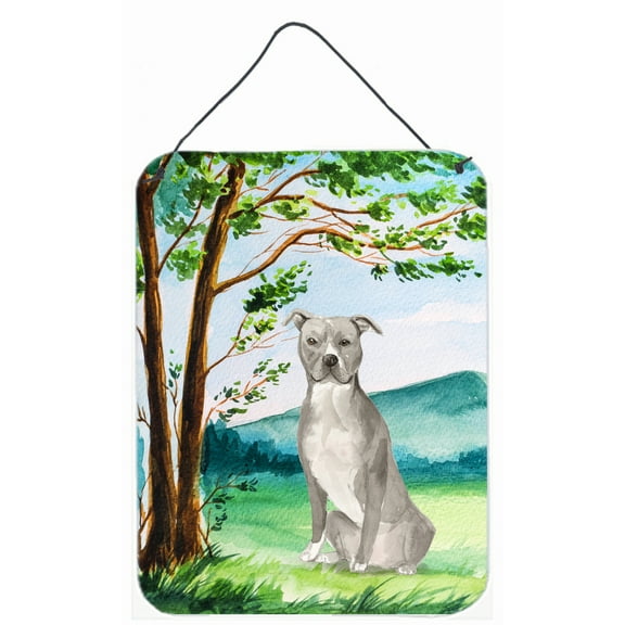 Under the Tree Staffordshire Bull Terrier Wall or Door Hanging Prints