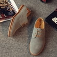 thumbnail image 5 of Tawop Dress Shoes Men Faux Leather Casual British Fashion Suede Gray Size:10, 5 of 5