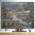 thumbnail image 2 of Design Art - Paradis de Noël avec Église, Neige et Traîneau Ouvert, 2 of 5