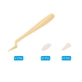 thumbnail image 3 of Uxcell Art Blenders Erase Tool, Paper Art Blenders Sketching Drawing Trimmer Erase Sponge Wiper Set, Yellow, 3 of 4