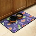 thumbnail image 3 of Horror Pumpkin Ghost Dog Food Mats for Floors Happy Halloween Pumpkin Ghost Absorbent No-Slip 17x30 Inch Dog Bowl Mat Cat Mat for Food EcoFriendly Durable Pet Placemat, 3 of 7