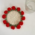 thumbnail image 4 of Rose Bouquet Coasters Crochet Starter Kits Flower Coasters Crochet Kits Crochet Coasters Kits Creative Gift for Adult, 4 of 9