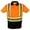 Neon Orange, variant on Hi Vis Polo T-Shirt Short Sleeve High Visibility Reflective Tape Safety Class 2 Men